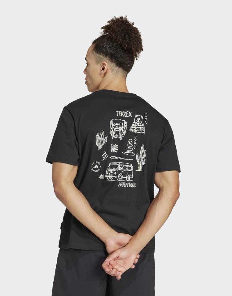 adidas - Polygiene - T-Shirt in Schwarz mit Grafik adidas - Polygiene - T-Shirt in Schwarz mit Grafik von adidas