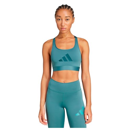 adidas Powerreact Graphic Medium Impact Sports Bra M von adidas