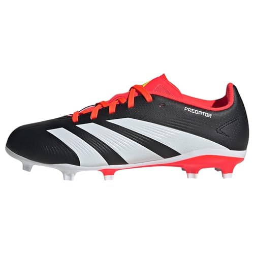 adidas Predator 24 League FG Fußballschuh, Core Black Ftwr White Solar Red, 34 D von adidas