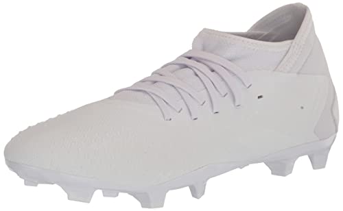 adidas Predator Accuracy.3 Firm Ground Soccer Shoe, White/White/Black, 12.5 US Unisex Little Kid von adidas