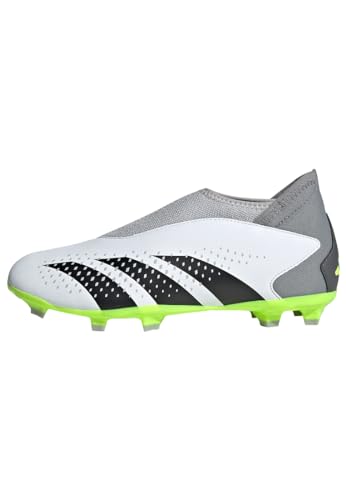 adidas Unisex Kinder Predator Accuracy.3 Laceless Firm Ground Boots, Cloud White/Core Black/Lucid Lemon, 28 1/2 EU von adidas
