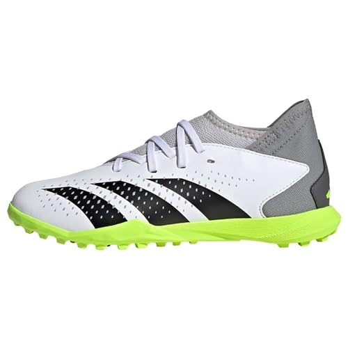 adidas Predator Accuracy.3 Turf Boots Fußballschuhe (Rasen), FTWR White/core Black/Lucid Lemon, 38 2/3 EU von adidas