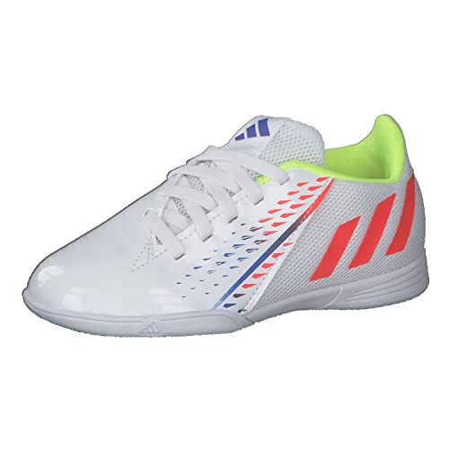 Adidas Predator Edge.4 IN SALA J Sneaker, FTWR White/solar Yellow/Power Blue, 28.5 EU von adidas