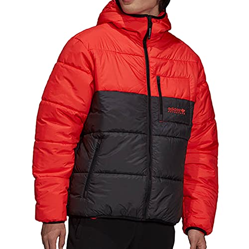 adidas Puffer Herren Daunenjacke, Rot/Schwarz, rot, S von adidas