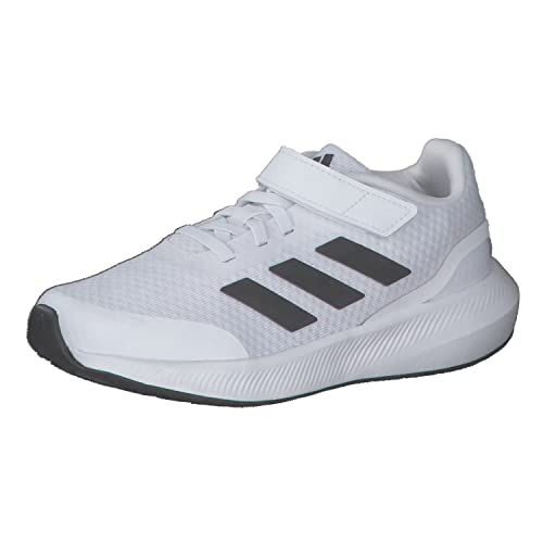 adidas RunFalcon 3.0 Elastic Lace Top Strap Shoes Sneaker, FTWR White/core Black/FTWR White, 32 EU von adidas