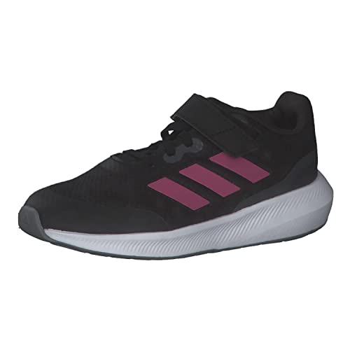 adidas RunFalcon 3.0 Elastic Lace Top Strap Shoes Sneaker, core Black/Pulse Magenta/Grey six, 31.5 EU von adidas