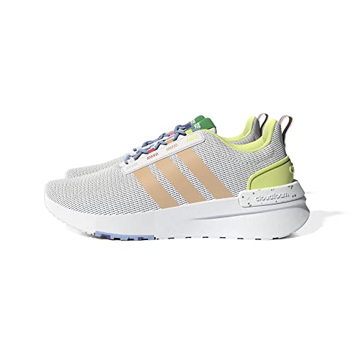 adidas Racer TR21 Running Shoe, White/Pulse Amber/Light Pink, 5.5 US Unisex Big Kid von adidas