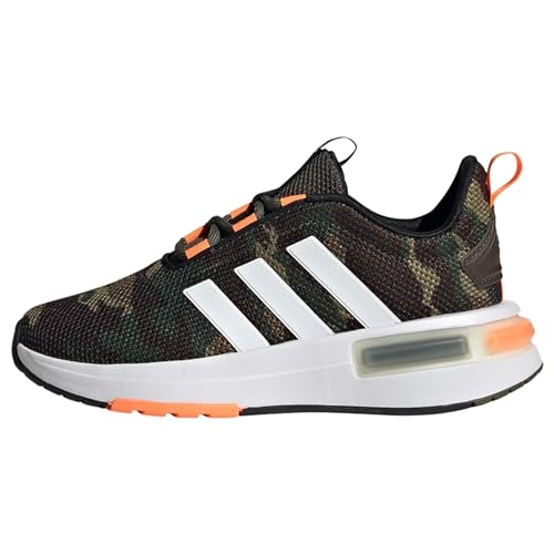 adidas Racer TR23 Shoes Kids Sneakers, Shadow Olive/FTWR White/Screaming orange, 36 2/3 EU von adidas