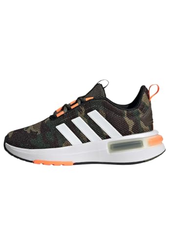 adidas Racer TR23 Shoes Kids Sneakers, Shadow Olive/FTWR White/Screaming orange, 36 2/3 EU von adidas