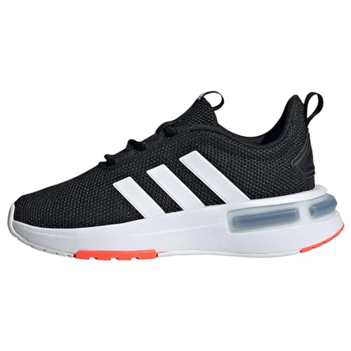 adidas Racer Tr23 Unisex-Sneaker für Kinder, Core Black Better Scarlet FTWR White, 6.5 UK Child von adidas