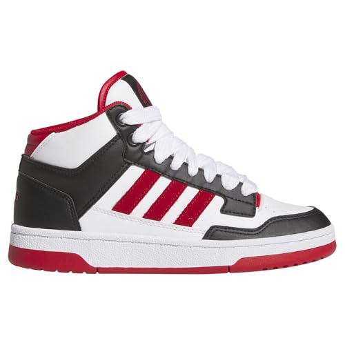 adidas Rapid Court Mid J Sneaker, Core Black Team Power Red 2 FTWR White, 38 EU von adidas