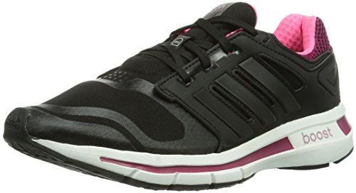 adidas Revenergy Techfit, Damen Laufschuhe, Schwarz (Black 1 / Black 1 / Tribe Berry F14), 38 2/3 von adidas