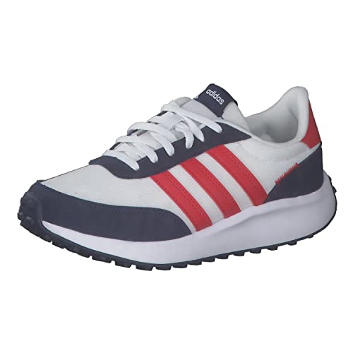 adidas Run 70S K Shoes-Low (Non Football), FTWR White/Vivid red/Dark Blue, 39 1/3 EU von adidas