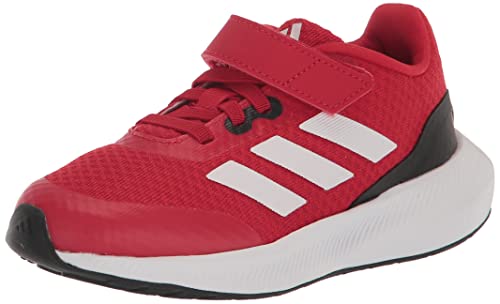 adidas Run Falcon 3.0 Shoe, Better Scarlet/White/Black (Elastic), 4 US Unisex Big Kid von adidas
