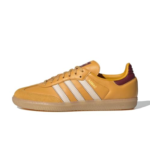adidas Samba OG Big Kid Sneaker, Preloved Yellow/Crystal Sand/Shadow Red, 5.5 US Big Kid von adidas