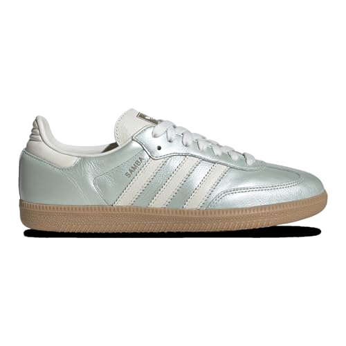adidas Samba OG Damen-Sneaker, Grün, Metallic-Silber, 8.5 US von adidas