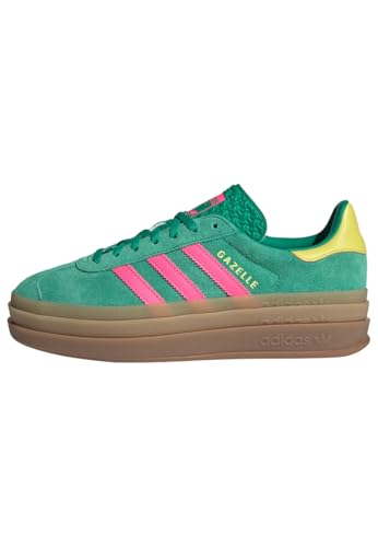 Adidas Women's Gazelle Bold Schuh Court Green/Lucid Pink/Pure Sulfur 38 2/3 von adidas
