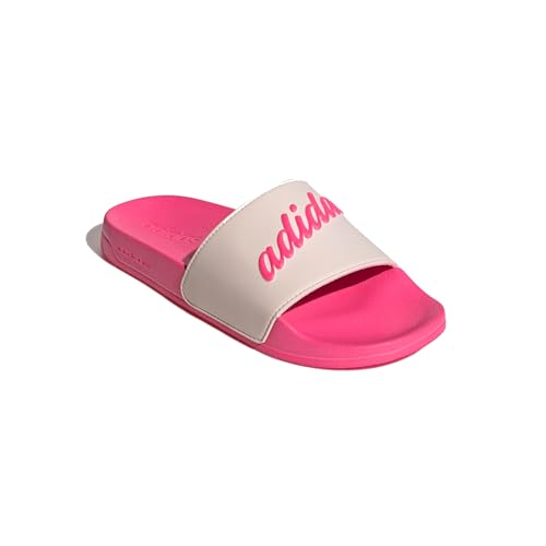 adidas Shower Adilette Badelatschen (pink/beige, EU Schuhgrößensystem, Erwachsene, Numerisch, M, 42) von adidas