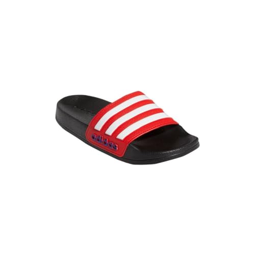 adidas Shower Adilette Badelatschen (red/white, EU Schuhgrößensystem, Grundschulkind, Numerisch, M, 29) von adidas