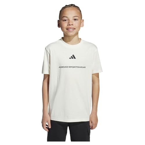 adidas Slogan Single Short Sleeve T-Shirt 11-12 Years von adidas