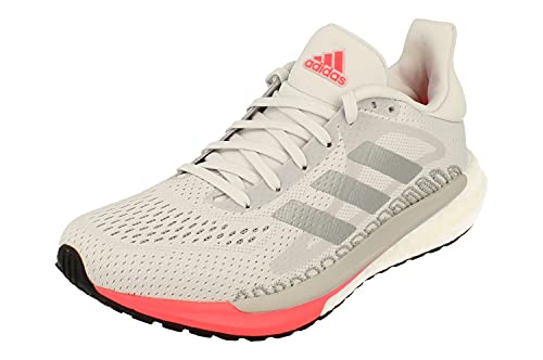 adidas Solar Glide 3 Damen Running Trainers Sneakers (UK 6.5 US 8 EU 40, Grey White red FV7257) von adidas