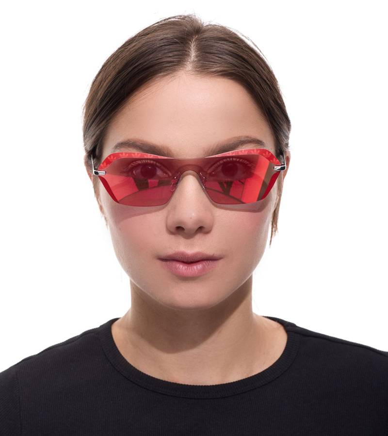 adidas Sonnen-Brille Damen mit roten Gläsern und roten Bügeln UVA & UVB Schutz Freizeit-Brille OR0015 0068U Rot adidas Sonnen-Brille Damen mit roten Gläsern und roten Bügeln UVA & UVB Schutz Freizeit-Brille OR0015 0068U Rot von adidas