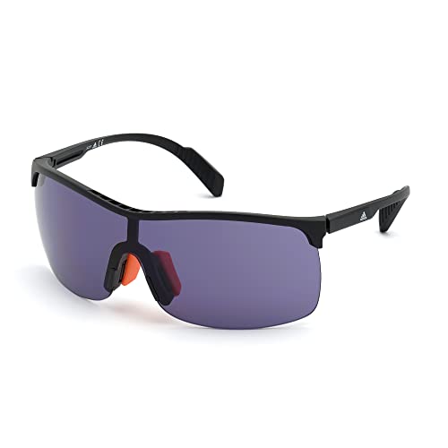 adidas Sport - Sonnenbrille, SP0003 - Maske-Form, Farbe mattes Schwarz, Gläsern farbe Rauch von adidas