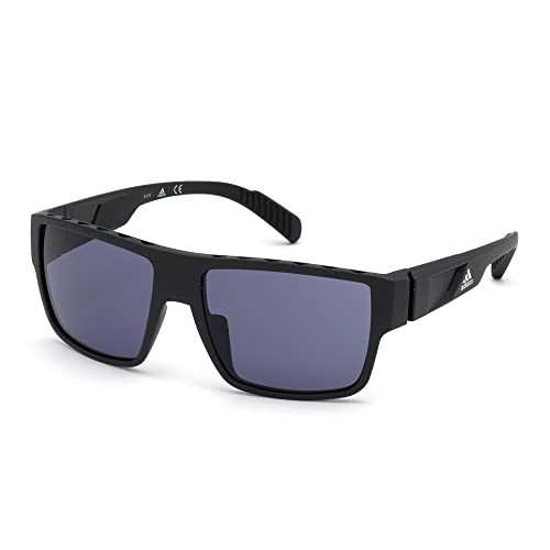 adidas SP0006 Herren Sonnenbrille, Schwarz matt, 57 von adidas