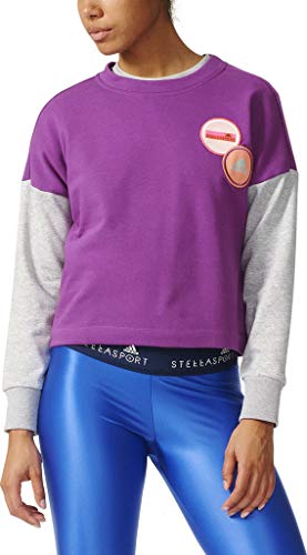 adidas Stellasport Crew Sweatshirt, (M, Violet/Grau) von adidas