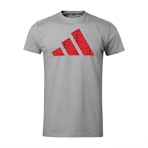 adidas T-Shirt Community, Unisex Sport-Shirt für Herren & Damen, Kurzarm Shirt, Sportbekleidung 100% Baumwolle, Gr. S, grau von adidas