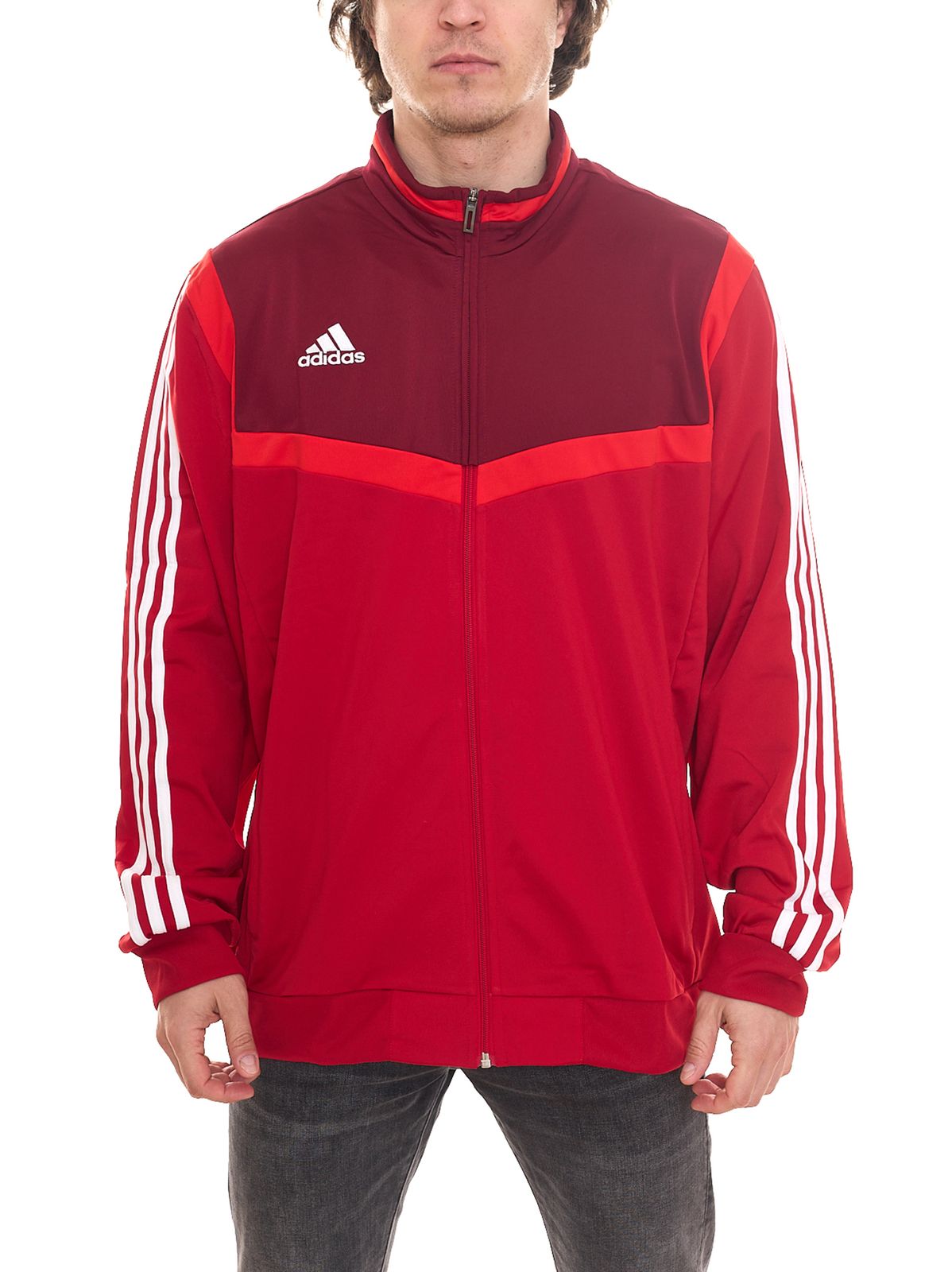 adidas TIRO 19 Herren Trainings-Jacke Fußball-Jacke Sport-Jacke D95936 Rot von adidas