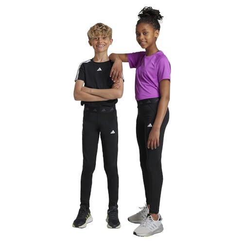 adidas Unisex Techfit Tights Strumpfhose (1/1), Schwarz/Carbon/Weiß, 11-12 Jahre von adidas