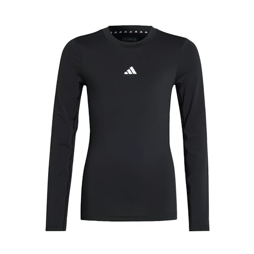 adidas Unisex Kids Techfit Longsleeve Black/White 152 von adidas