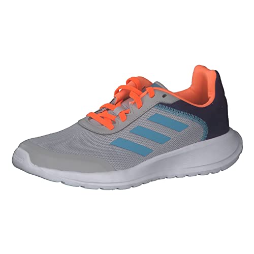 adidas Tensaur Run 2.0 K Sneaker, Grey Two/preloved Blue/Screaming orange, 36 2/3 EU von adidas
