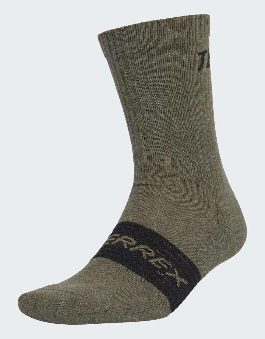 adidas Terrex - 3er-Pack Socken in Olive Strata und Semi Impact Orange-Grün von adidas