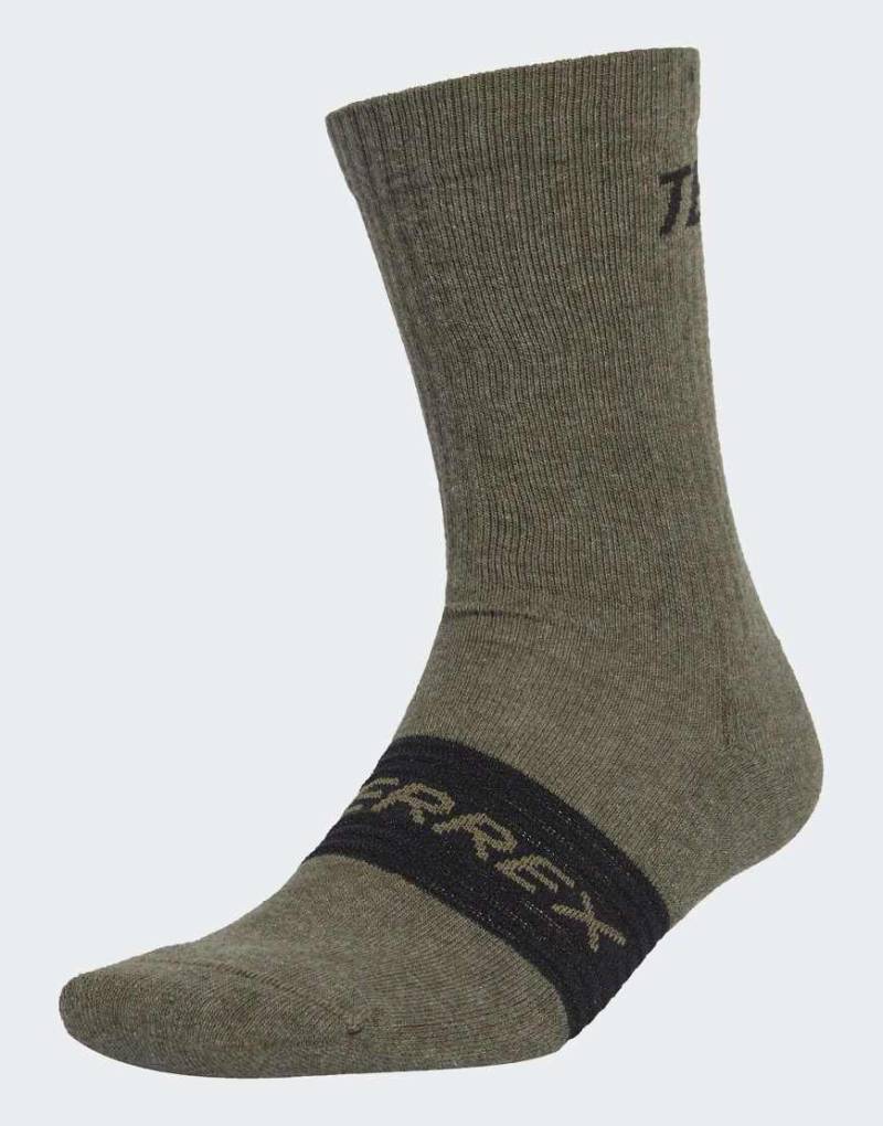 adidas Terrex - 3er-Pack Socken in Olive Strata und Semi Impact Orange-Grün von adidas