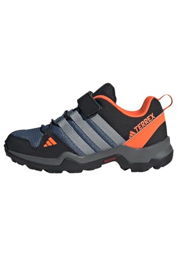 adidas Terrex AX2R Hook-and-Loop Hiking Shoes Wanderschuhe, Wonder Steel/Grey/Impact Orange, 38 2/3 EU von adidas