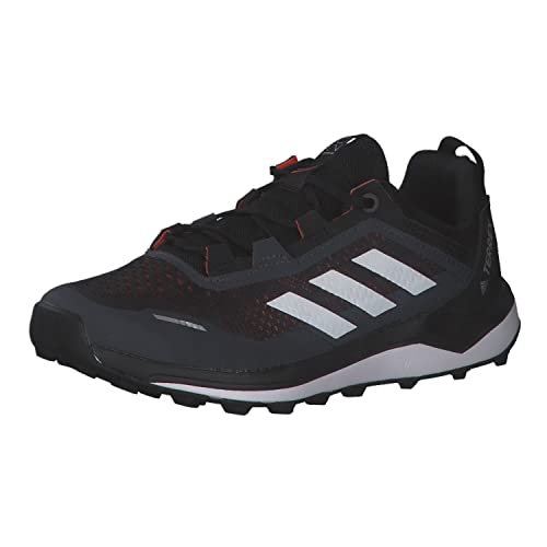 adidas Terrex Agravic Flow Primegreen Trail Running Shoe, core Black/Crystal White/solar red, 40 EU von adidas