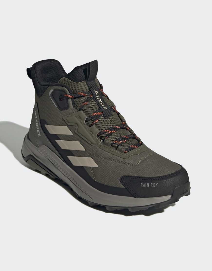 adidas - Terrex Anylander Mid RAIN. RDY - Wanderschuhe in Strata Olive / Wonder Beige-Grün von adidas