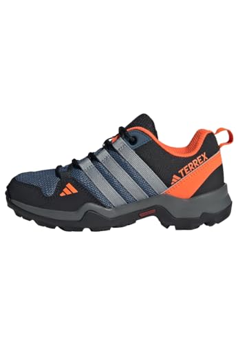 adidas Terrex AX2R Hiking Shoes Sneaker, Wonder Steel/Grey Three/Impact orange, 28 EU von adidas