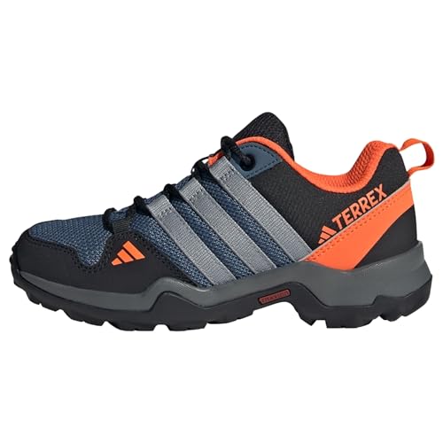 adidas Terrex AX2R Hiking Shoes Sneaker, Wonder Steel/Grey Three/Impact orange, 35 EU von adidas