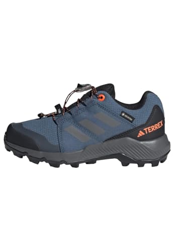 adidas Terrex Gore-TEX Hiking Shoes Wanderschuhe, Wonder Steel/Grey Three/Impact orange, 28.5 EU von adidas
