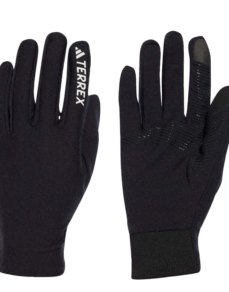 adidas - Terrex - Handschuhe aus Merinowolle in Schwarz von adidas
