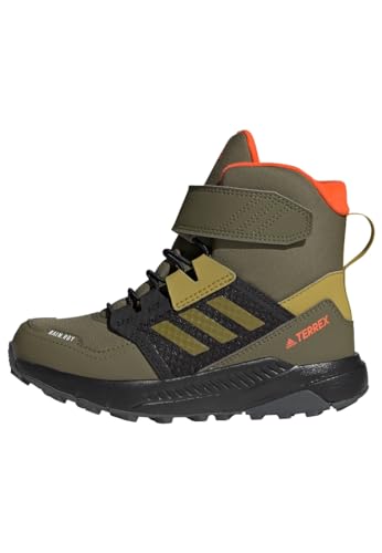 adidas Terrex Trailmaker Cold.RDY Hiking Shoes-High (Non-Football), Focus Olive/Pulse Olive/Impact orange, 33 EU von adidas