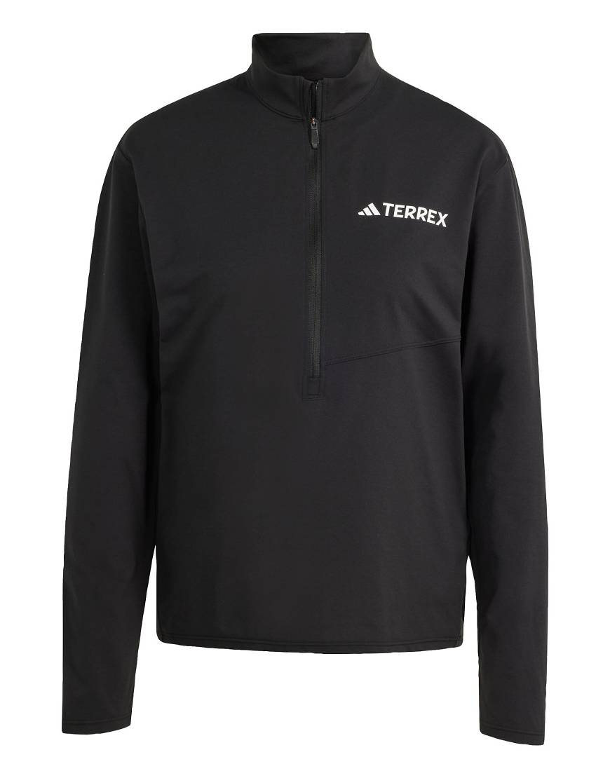 adidas - Terrex Multi Climacool - Langarm-Shirt in Schwarz mit kurzem Reißverschluss adidas - Terrex Multi Climacool - Langarm-Shirt in Schwarz mit kurzem Reißverschluss von adidas