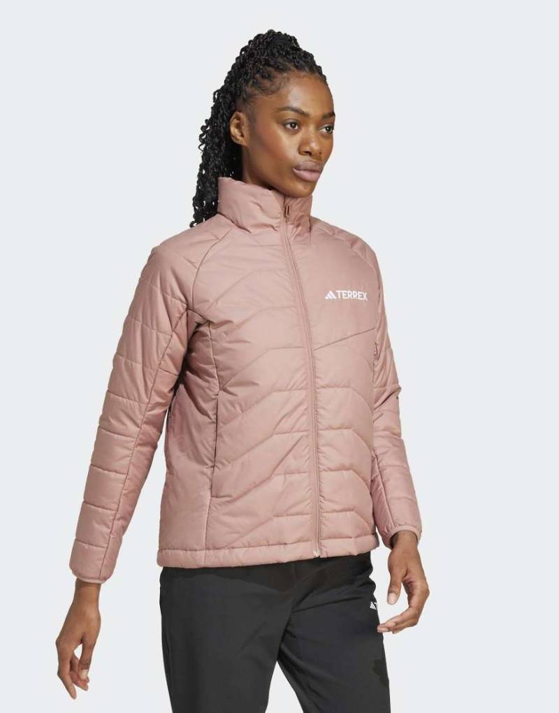 adidas Terrex - Multi - Synthetisch isolierte Jacke in Warm Clay-Braun von adidas