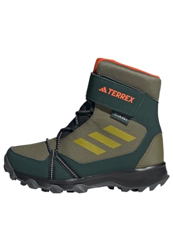 adidas Unisex Kinder Terrex Snow Hook-and-Loop Cold.RDY Winter Shoes, Focus Olive/Pulse Olive/Orange, 30 EU von adidas