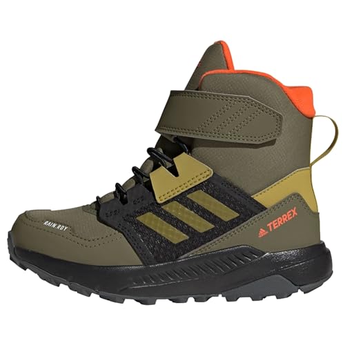 adidas Terrex Trailmaker Cold.RDY Hiking Shoes-High (Non-Football), Focus Olive/Pulse Olive/Impact orange, 29 EU von adidas