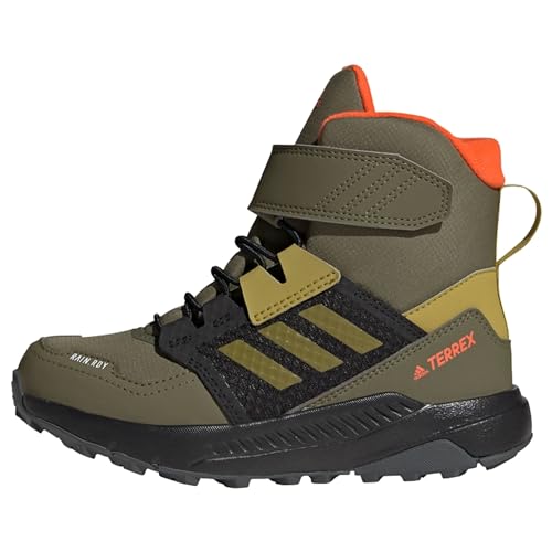 adidas Terrex Trailmaker Cold.RDY Hiking Shoes-High (Non-Football), Focus Olive/Pulse Olive/Impact orange, 37 1/3 EU von adidas
