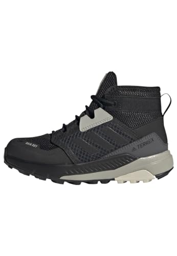 adidas Terrex Trailmaker Mid RAIN.RDY Hiking Shoes Wanderschuhe, Core Black/Core Black/Aluminium, 38 2/3 EU von adidas